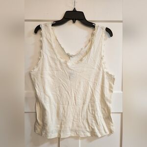 Rebellious One tank with lace. Size 3X. Nwt